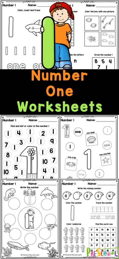 As your young children begins to learn their numbers, these number 1 worksheets will allow them to start at the beginning. Use these to practice tracing number 1 , practicing recognize number one, and understanding the value of numeral 1. Simply print the FREE printable number one worksheets to play and learn with these fun activity sheets for preschool, pre-k, and kinderagrten age students. 