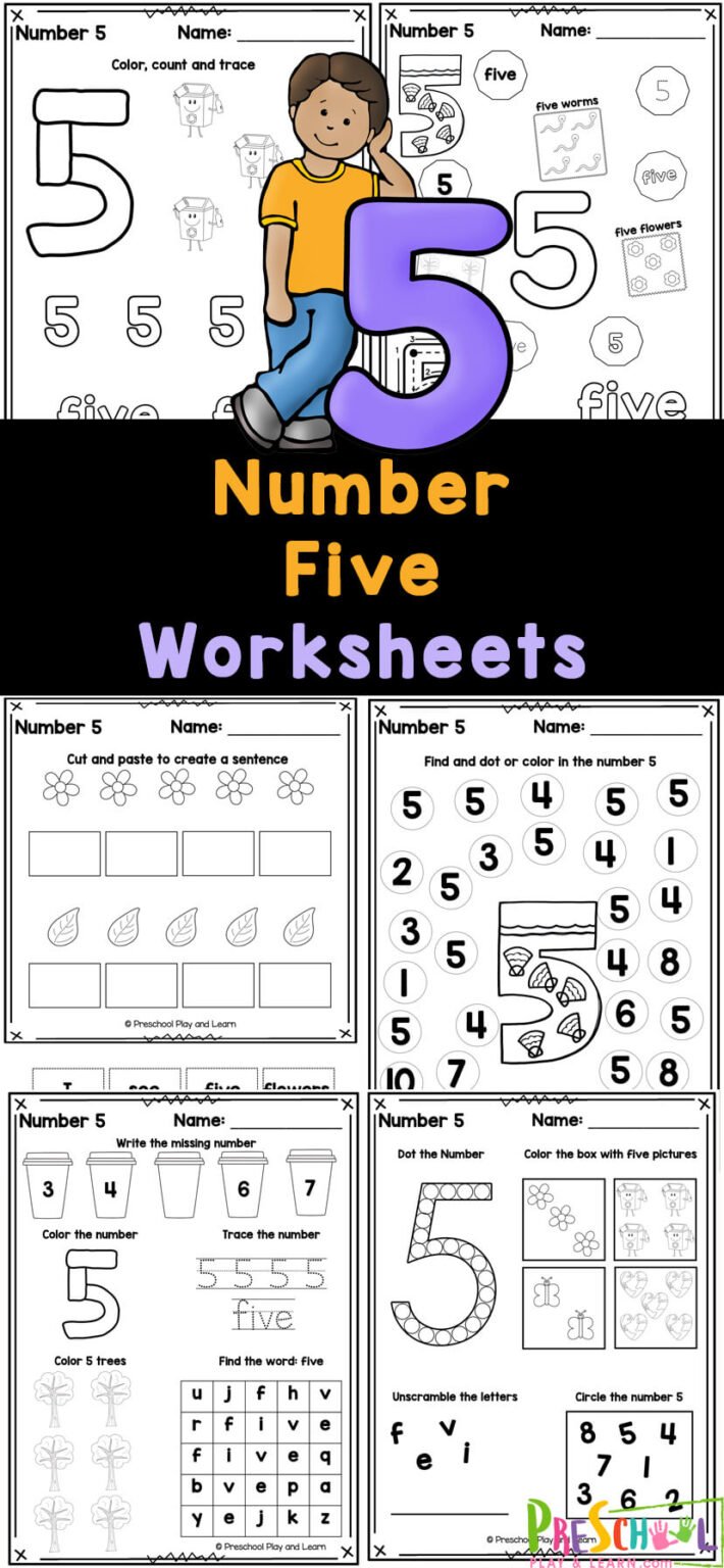 FREE Tracing Number 10 Preschool Math Worksheets