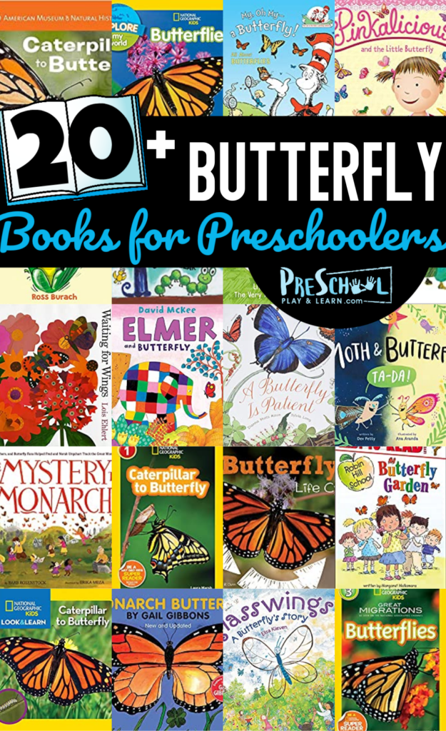 Teach children about amazing butterflies with these super cute, fun-to-read butterfly books for preschoolers and kids of all ages!