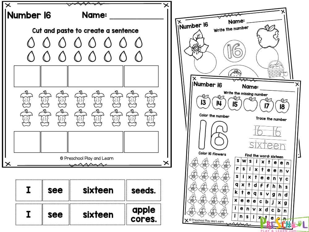 16 Writing Practice Worksheets For Preschool - Free PDF at