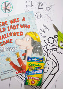 Kids will have fun  reading the fun winter picture book and practicing putting the story in order with these fun there was a cold lady who swallowed some snow activities. This fun, free printable cut and paste there was an old lady who swallowed some snow sequencing activity is fun for preschool, pre-k, kindergarten, and first grade students. Print pdf file with there was an old lady who swallowed some snow printables and get ready for a fun winter activity this December, January, and February.