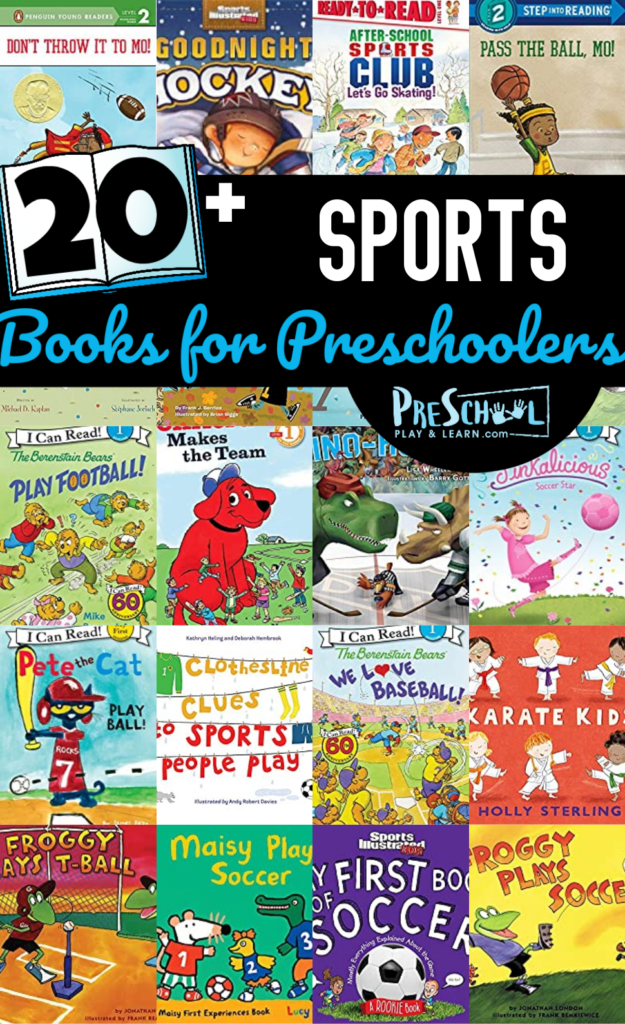 If your child likes sports, you will love this list of sports books for preschoolers, kindergartners, and grade 1 students. These sports books for kids will help keep their interest with beautiful illustrations, engaging texts, and a topic they enjoy. Not only will they have fun, but they will work on early literacy skills that will help them become confident, successful readers! Come take a peak at these sports picture books for children!