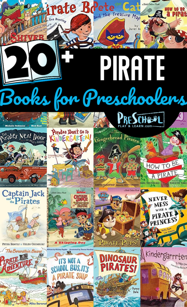 Over 20 of the very best pirate books for kids with beautiful ilustrations, fun stories, and lots of variety for preschoolers and elementary.