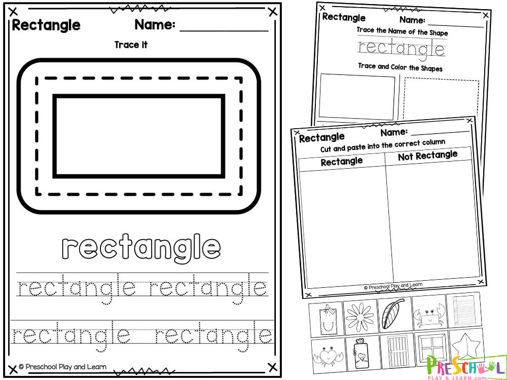 rectangle tracing worksheet