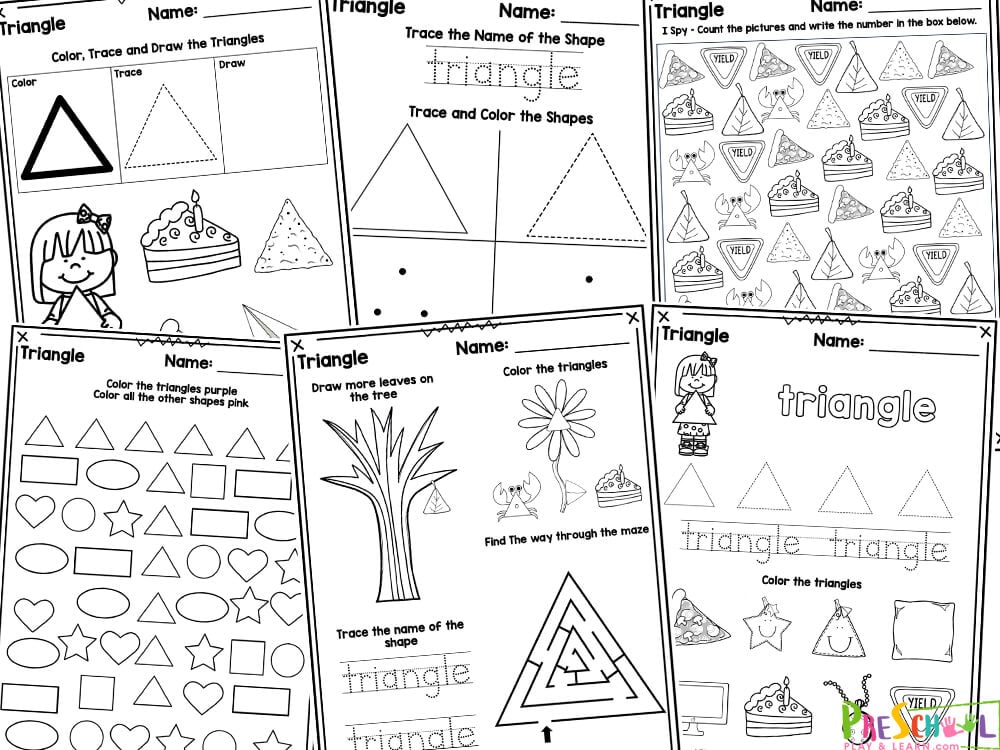 Calling all parents and teachers! Looking for a fun way to engage your little ones in shape recognition and fine motor skill development? Look no further! Our Triangle Shape Worksheets are here to save the day! These interactive and FREE pages are specifically designed for children in preschool, pre-k, kindergarten, and even grades 1 and 2! Let's turn learning into an adventure as we dive into the world of triangles and all the exciting things they represent!
