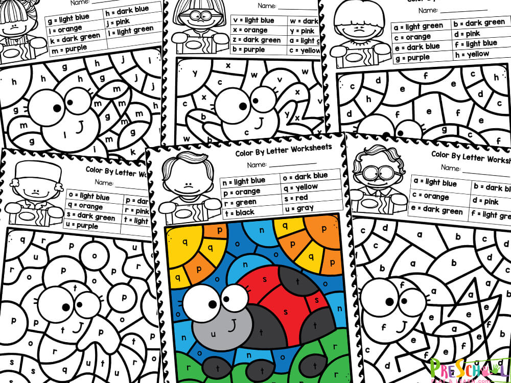 There are eight pages of insect worksheets in this pack. Each page includes an image that is to be colored in. The themes for each page are:

grasshopper
dragonfly
ladybug
bee
snail
spider
worm
butterfly