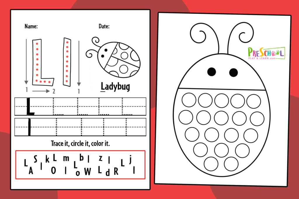 Engage your little ones with our free Ladybug Worksheets, designed to help them learn new vocabulary words, develop fine motor skills, and have fun with tracing, coloring, and cut and paste activities while exploring the world of ladybugs!
