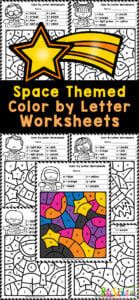 Introduce your little ones to the wonders of space with our FREE printable Space Color By Letter Worksheets! Perfect for preschool, pre-k, and kindergarten students learning their alphabet while exploring the galaxy. Download and print these engaging colour by letters pages today, and watch as they have a blast learning ABC letters and colors. Simply print the alphabet color by letter and you are ready to play and learn!