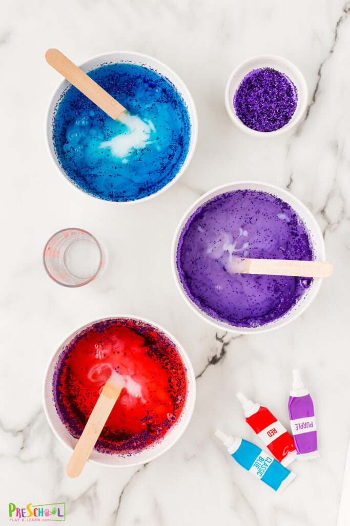 Colorful & Fun Homemade Snow Cone Slime Recipe