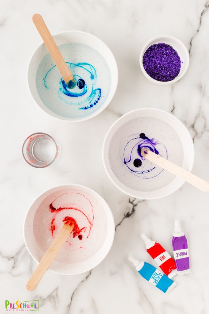 colors of galaxy slime