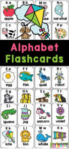 FREE ABC Letter Alphabet Flash Cards Printable