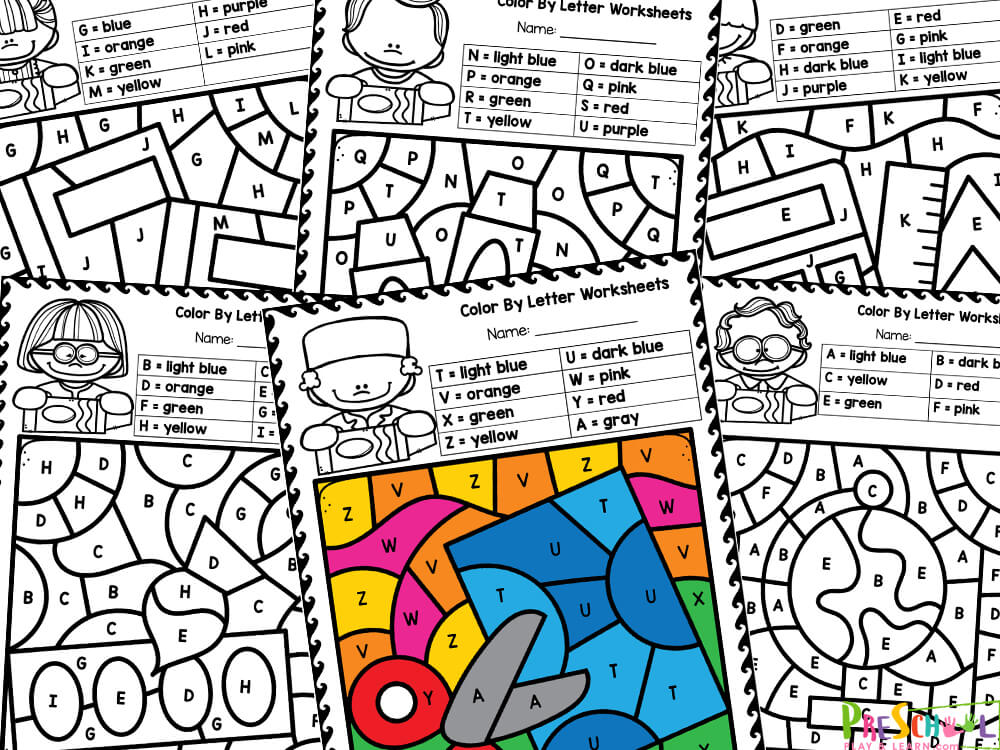 This pack is filled with super cute and fun letter identification worksheets.
