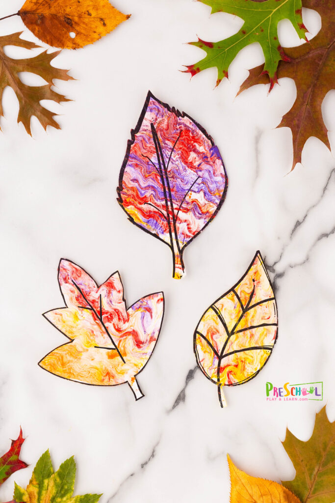 Leaf art activities for preschoolers