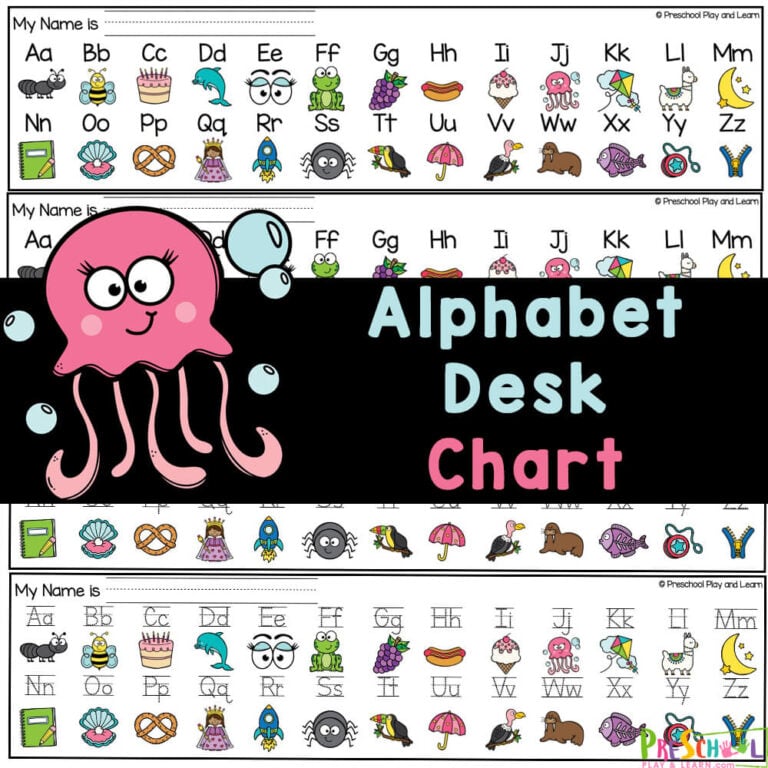 FREE Alphabet Line Desk Chart Printable