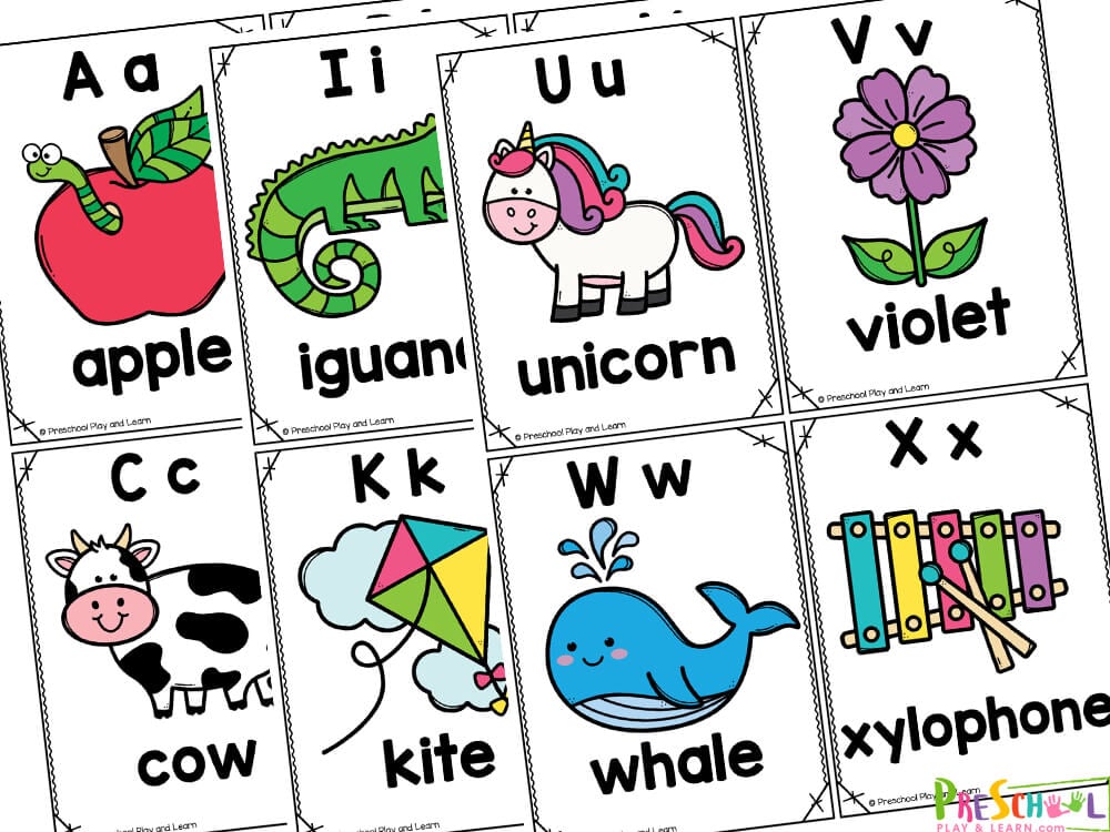 These cards can also be used in memory games and more, though you will need to print two sets of the cards.