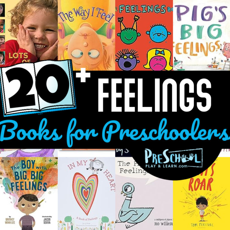 20+ Feelings and Emotions Books for Preschoolers