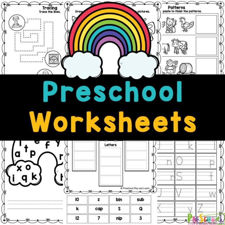 FREE Printable Preschool Worksheets pdf