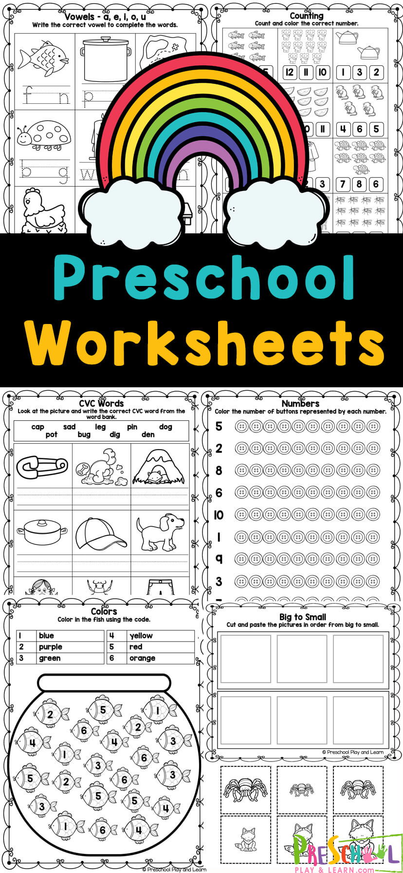 FREE Printable Preschool Worksheets pdf
