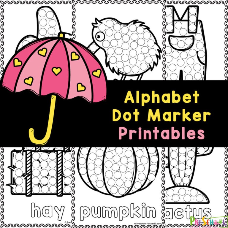 FREE Alphabet Do-a-Dot Marker Printables