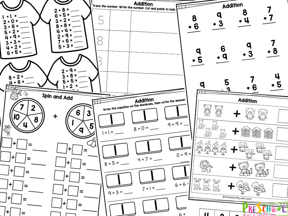 Calling all parents and teachers! It's time to make learning math an exciting adventure for your preschoolers! Introducing our brand new preschool addition worksheets, specially crafted to provide young minds with a solid foundation in mathematics while having a ton of fun. These addition worksheet for preschoolers are designed to engage and captivate your children with meaningful activities, cute illustrations, and simple yet engaging preschool addition math problems. By encouraging hands-on exploration, we aim to nurture their numerical abilities and critical thinking skills from an early age.