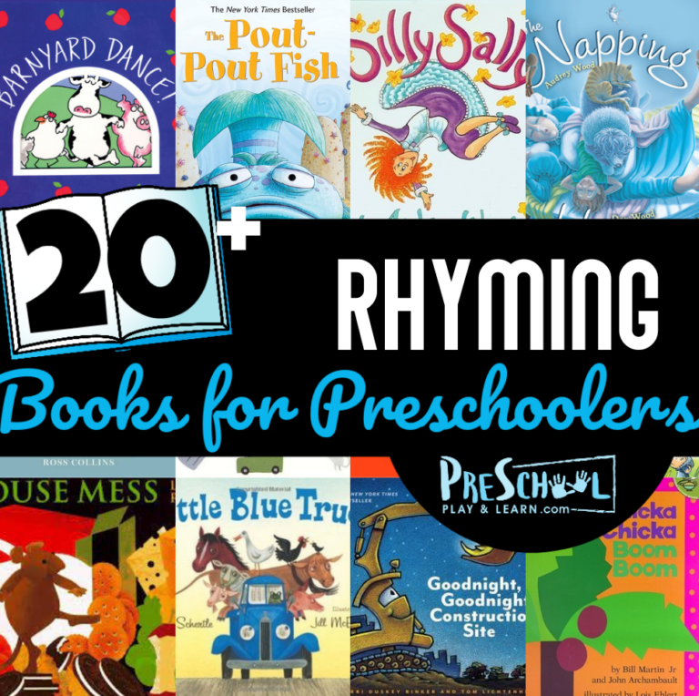 20+ Rhyming Books for Preschoolers