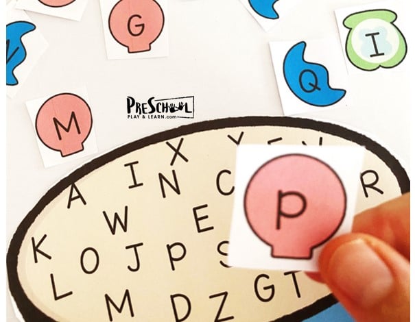 Free Printable Lucky Charms alphabet game makes learning letters fun for preschoolers! Download and print the preschool letter activity here.