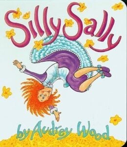 Silly Sally was written by Audrey Wood. This funny story follows Silly Sally as she heads into town, moving in all kinds of silly rhyming ways. Kids will love the rhyming text and trying out the actions described in the book.