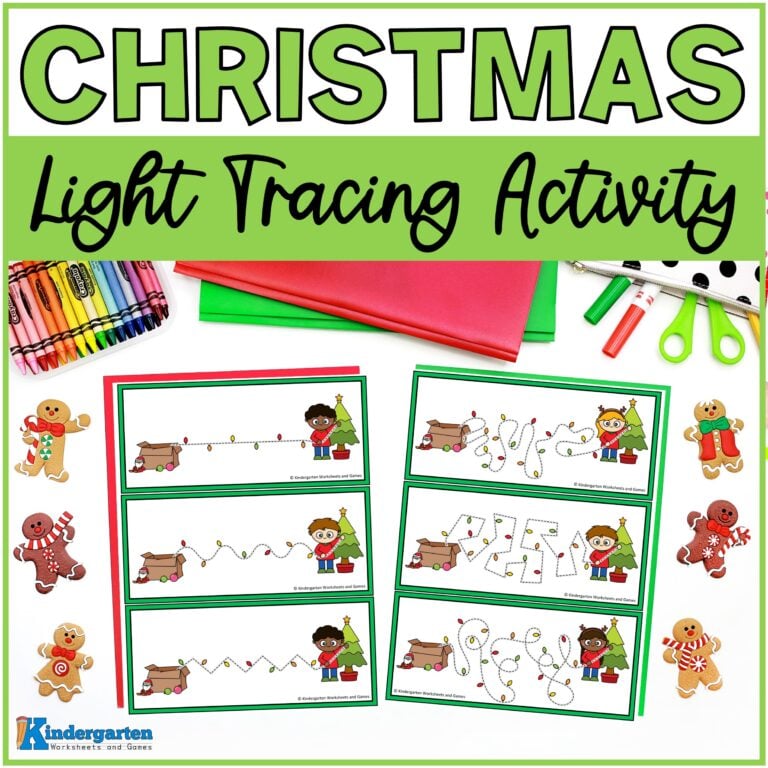 Christmas Tracing Printable Sheets: Fun Activities for Preschool and Kindergarten