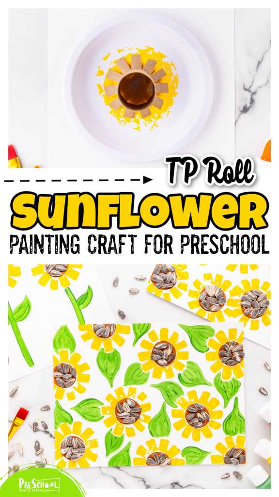 Looking for fun summer crafts for preschoolers? Check out this delightful sunflower craft for preschool! Using a simple toilet paper roll and some colorful paint, your little ones can create their very own vibrant field of sunflowers—perfect for celebrating August! Get ready for some creative and colorful fun!