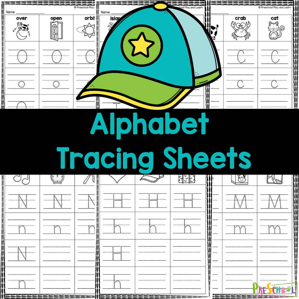 Get your free Alphabet Tracing Sheets to help preschoolers and kindergartners learn their letters while having fun!