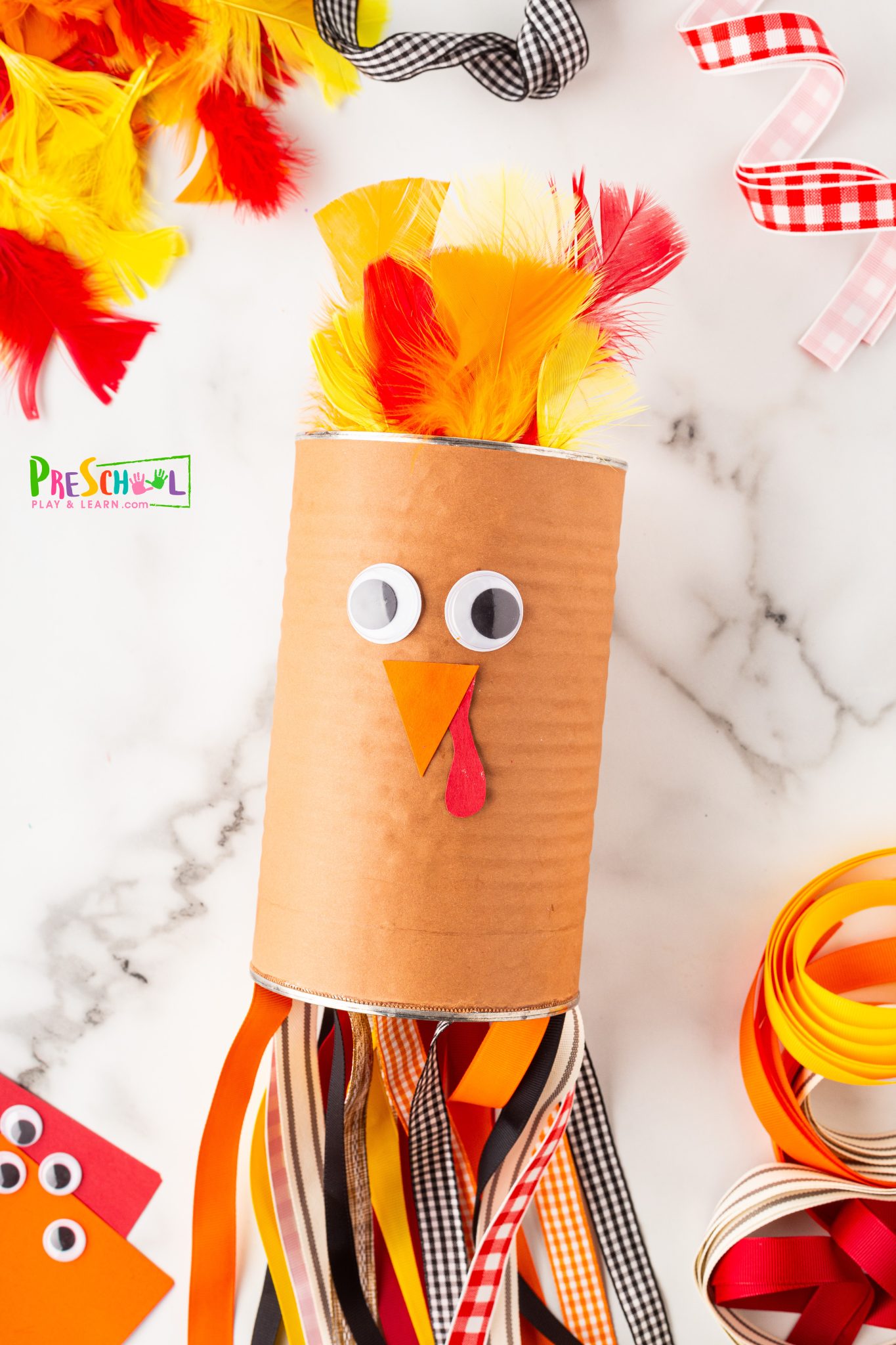 Thanksgiving Turkey Windsock Craft for Preschool