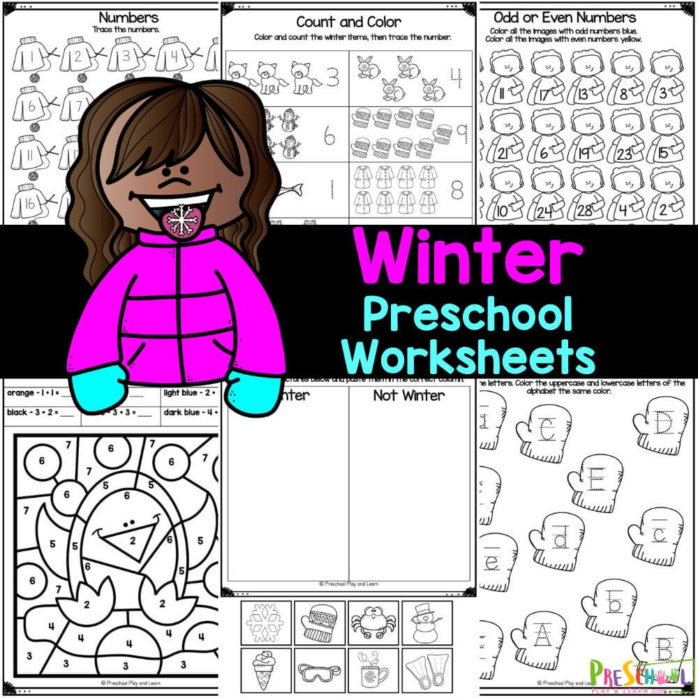 Keep little ones engaged this winter with our free preschool worksheets featuring 20 fun activities including cut and paste, tracing, counting, and more—download now to start the learning adventure!