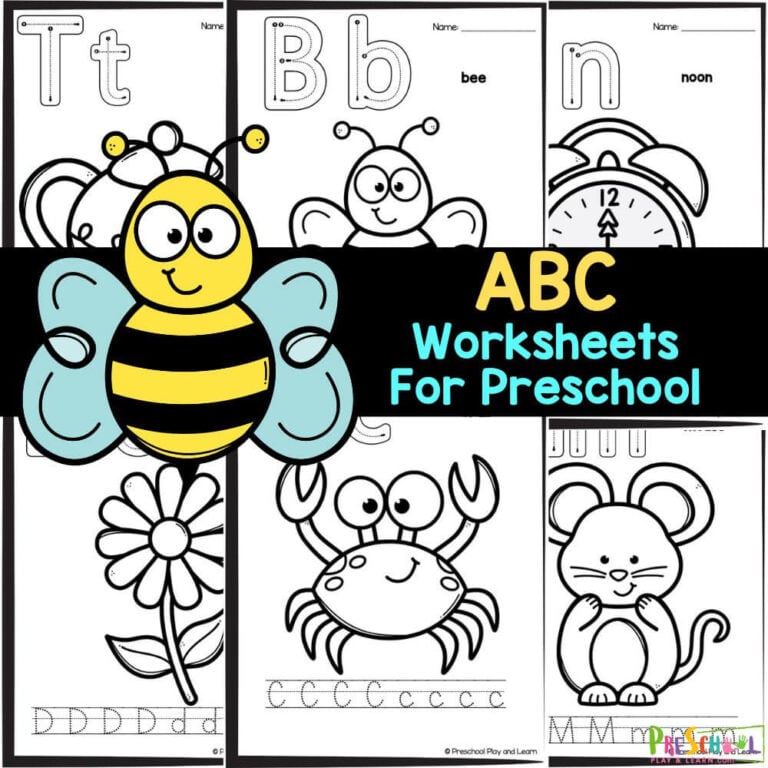 ABC Worksheets for Preschoolers