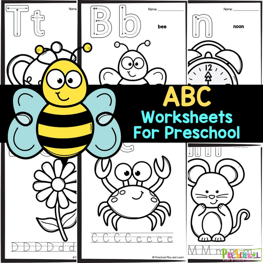 Get your preschoolers excited about learning with our free printable ABC worksheets featuring activities for all 26 letters, including traceable letters and fun illustrations to color, perfect for at-home or classroom use!