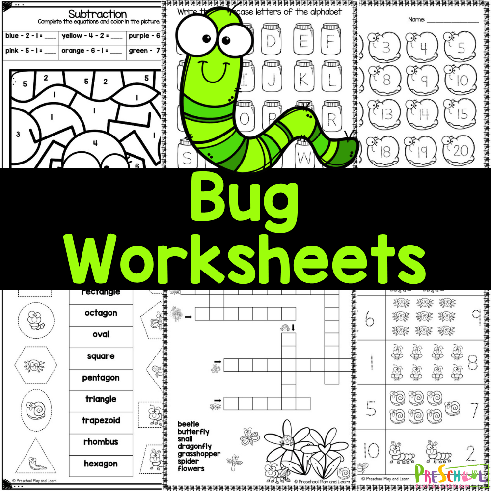 Get excited for spring with our free Preschool Bug Worksheets, featuring fun activities like tracing, counting, and puzzles that promise a delightful learning experience for your little ones! Download now!
