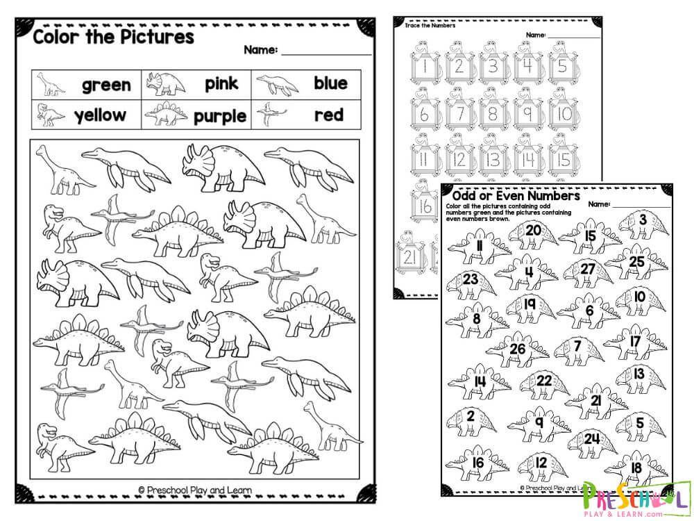 Dino Color by Number - Matching the uppercase and lowercase letters Trace the Dino numbers Color the dinosaurs according to their size Color the odd and even dinosaurs according to the code Read and Color the pictures Dinosaur I Spy - Color, count and write the number Count the cute dinosaurs and circle the correct number What ankylosaurus number comes next? Dino Color by Code Addition Dinosaur Color by Code Subtract